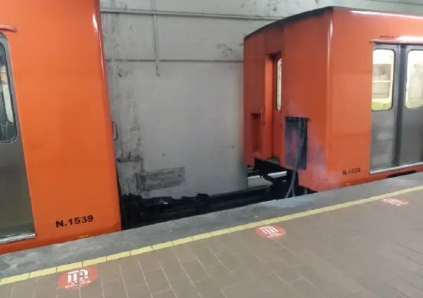 Se desprenden vagones de la Línea 7 del Metro de la CDMX