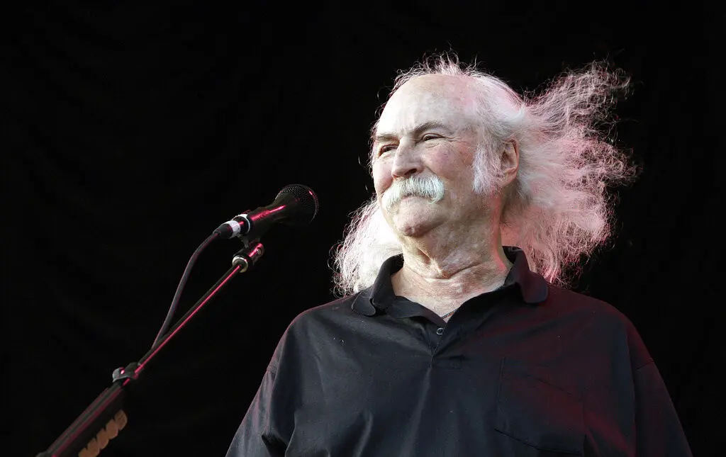 En esta imagen de archivo, el músico David Crosby actúa durante un concierto benéfico para City Parks Foundation en Central Park SummerStage, el 29 de julio de 2008, en Nueva York. (AP Foto/Diane Bondareff, archivo)