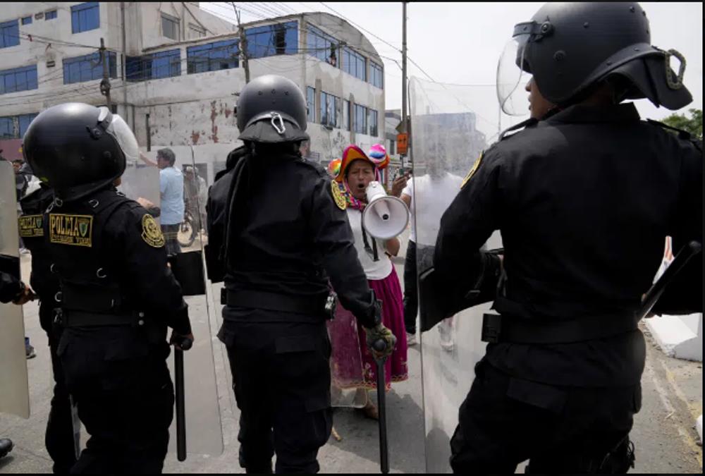 Protestas en Perú. FOTO:  (AP Photo/Martin Mejia)