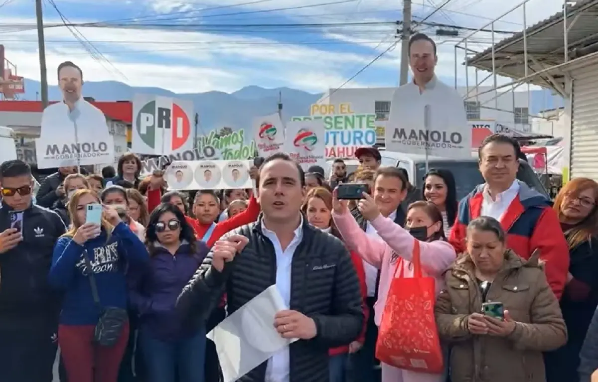 El precandidato del PRI a la gubernatura de Coahuila, Manolo Jiménez Salinas, dijo que con nuevos proyectos llevará a Coahuila al siguiente nivel mejorando la calidad de vida de los coahuilenses. Foto: Facebook Manolo Jiménez Salinas
