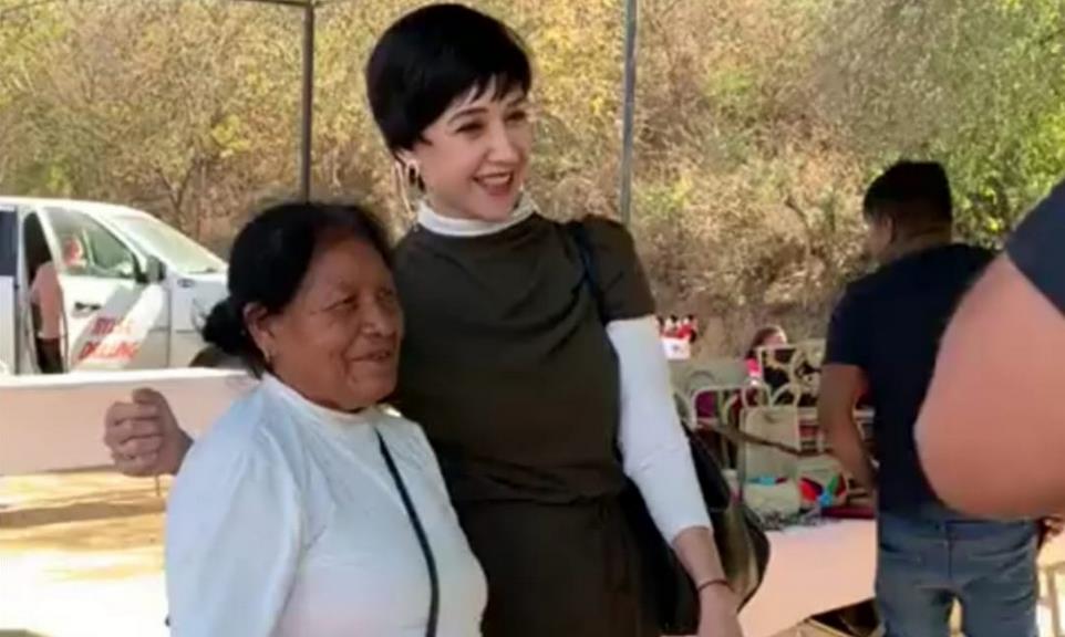 Susana Zabaleta paseó por las calles de Hermosillo. Foto: Captura de video