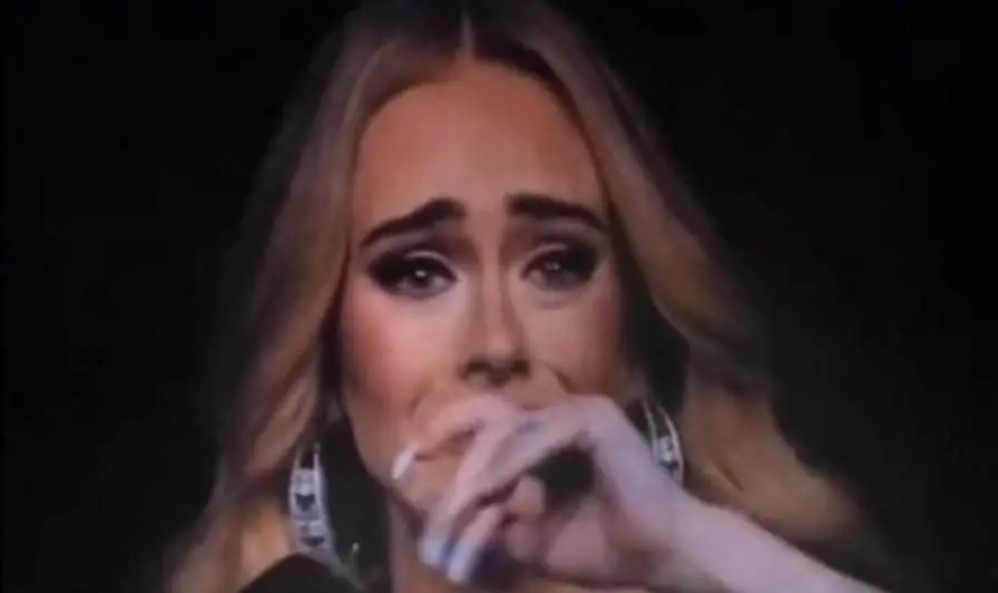 Adele se dijo conmovida por la historia del señor. Foto: Captura de video