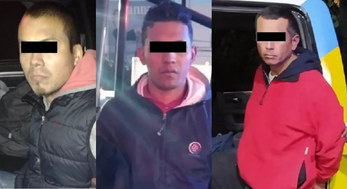Los detenidos son el venezolano Yorbi José, de 22 años; Erasmo, de 45; y Carlos Jair de 28. Foto: Raymundo Elizalde