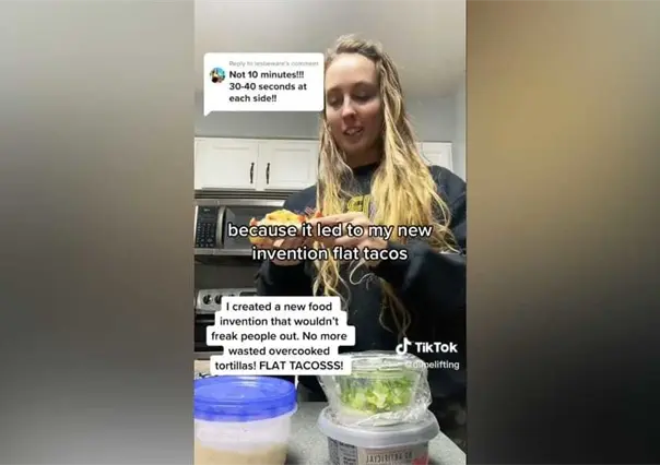 ¿Taco plano? Ahhhh tostadas; influencer presume en redes su invento y la tunden