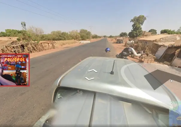 ¡Quedó registrado en imágenes! Carro de Google Maps atropella a motociclista