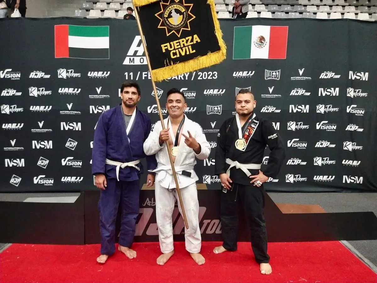 Gana Fuerza Civil medalla de oro en Torneo Internacional de Jiu Jitsu