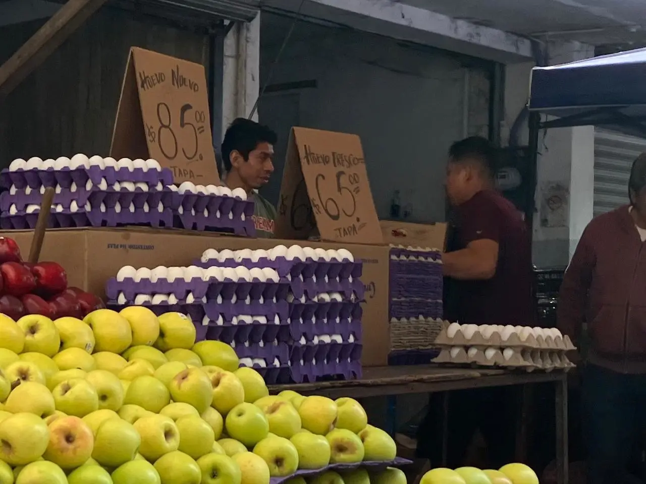 El huevo se oferta hasta el 50 pesos el kilo. Foto. Cortesía