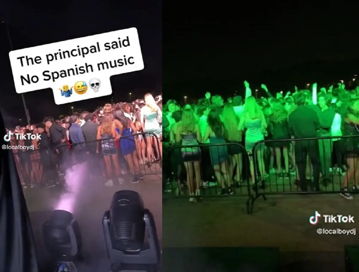 Un DJ hace enloquecer a jóvenes estadounidenses en su fiesta de graduación con el tema La Chona de Los Tucanes de Tijuana. Foto: TikTok localboydj