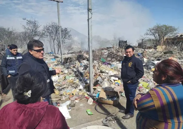 Arma Estado operativo de inspección en tiradero clandestino en La Alianza
