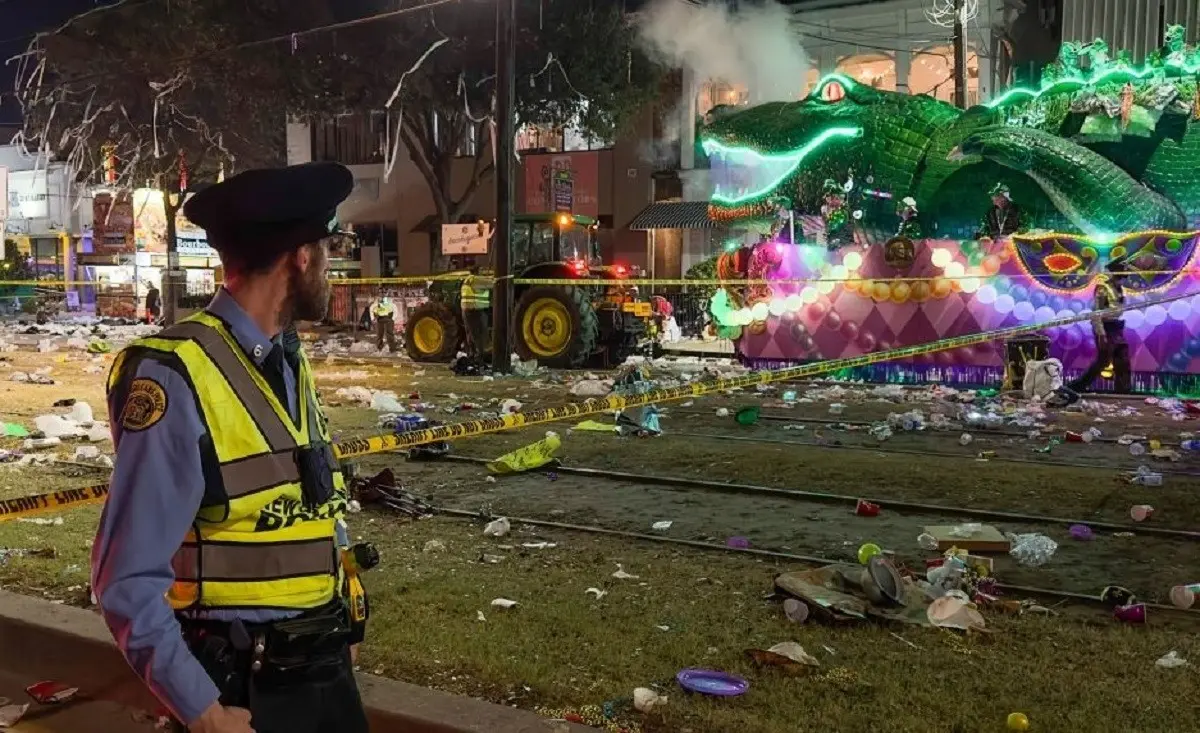 Al menos un muerto y 4 heridos es el saldo de un tiroteo durante un desfile en Nuevo Orleans. Foto: Twitter @CTVNews