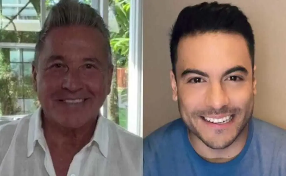 Ricardo Montaner y Carlos Rivera presentaron Yo no Fumo en la reciente entrega del Premio Lo Nuestro. Fotos: Instagram