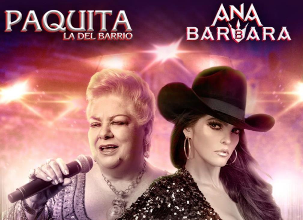 Paquita la del Barrio y Ana Bárbara en concierto. Foto: Arena Monterrey