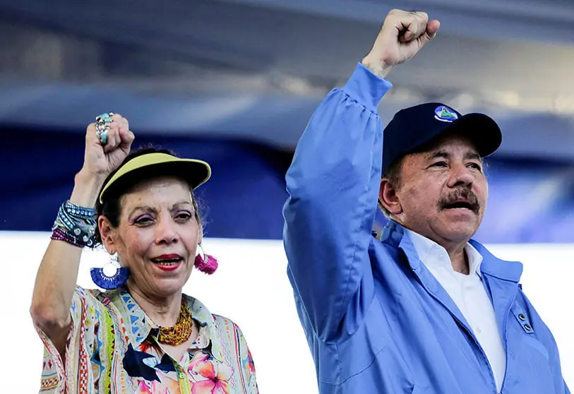 Daniel Ortega y su esposa Rosario Murillo gobiernan Nicaragua desde 2007. Foto: Atalayar