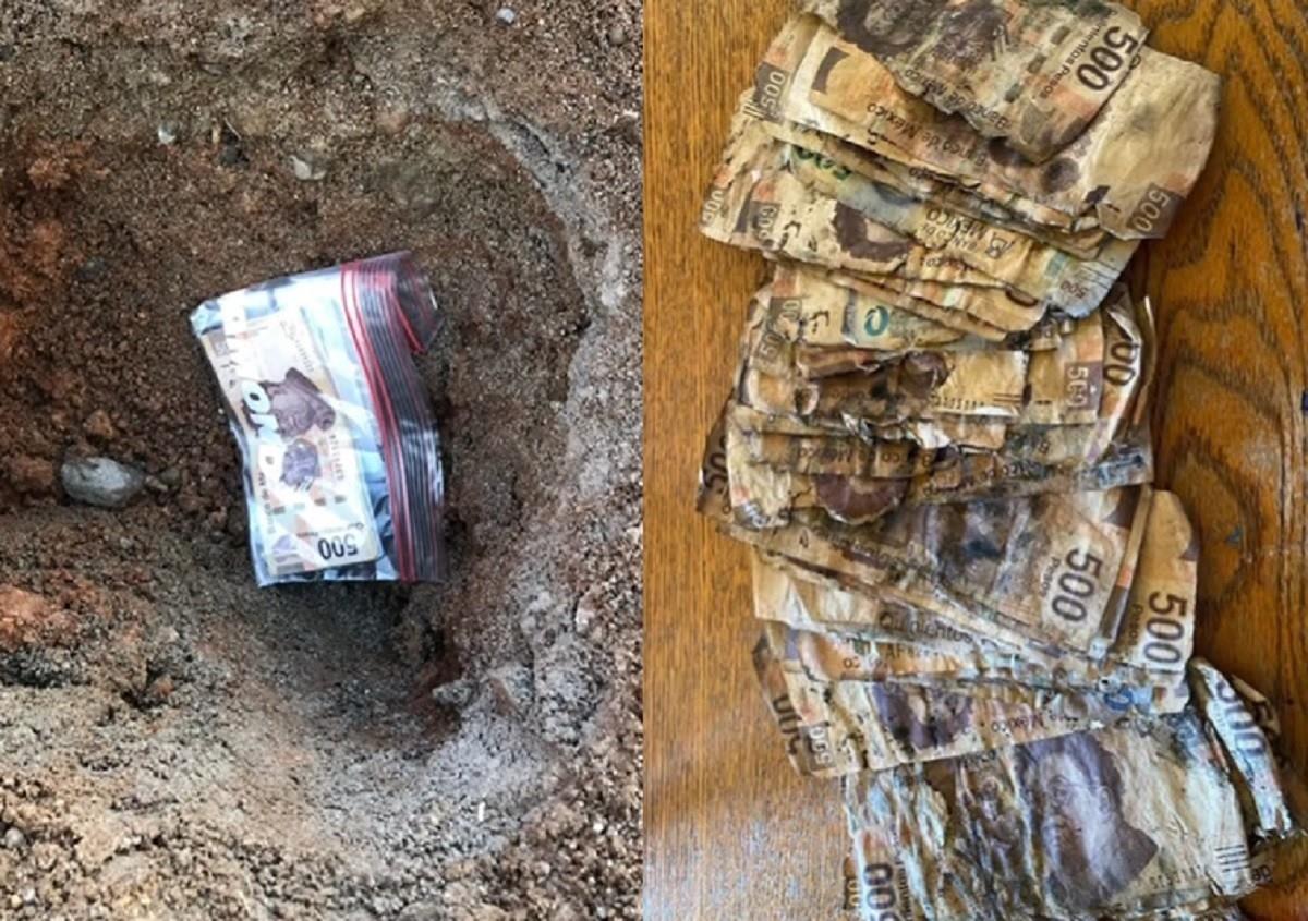 Un joven ahorra dinero para comprar un iPhone 14 a su pareja y lo entierra, al sacarlo lo encuentra en mal estado. Foto: TikTok jerry_rico92