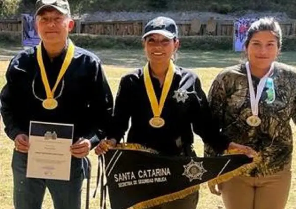 Directora de la Policía de Santa Catarina gana medalla de oro en tiro