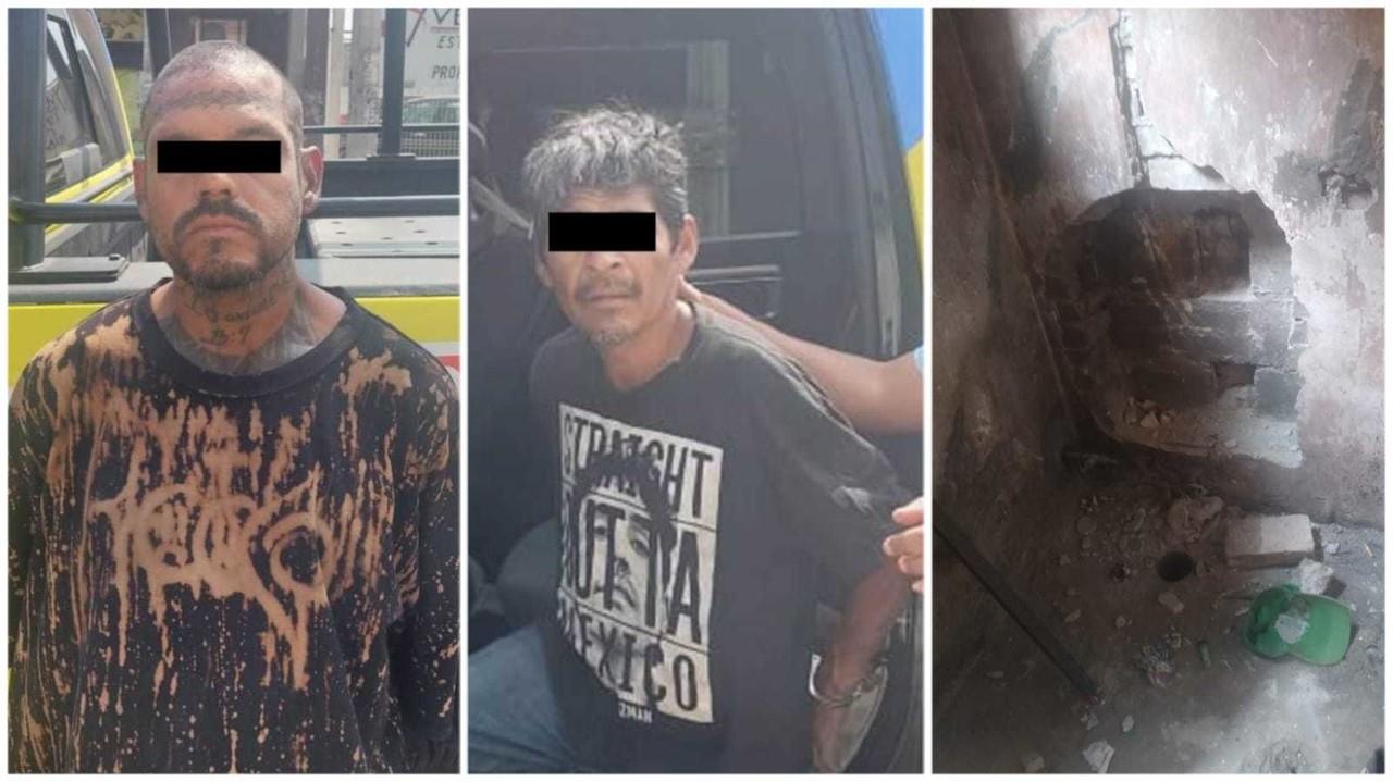 Policías de Monterrey detuvieron a dos hombres al intentar robar una óptica. Foto. Cortesía