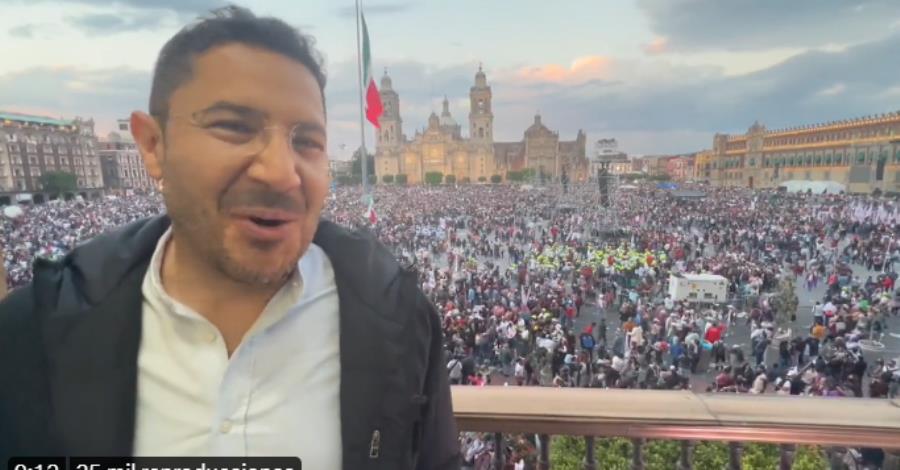 Estiman en 500 mil personas las que asistieron al mitin de AMLO en el Zócalo