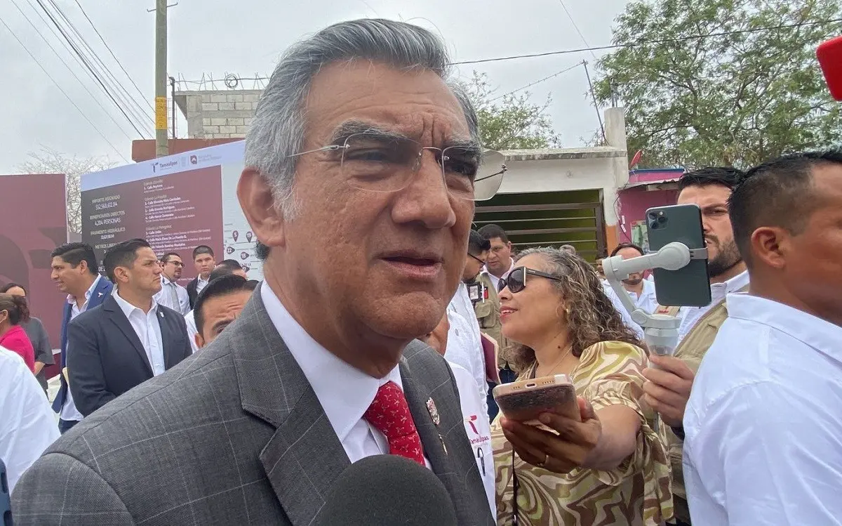 El gobernador de Tamaulipas, Américo Villarreal Anaya, destacó que en estos momentos Nuevo León cuenta con un apoyo federal para un segundo acueducto de la presa El Cuchillo. Foto: Perla Reséndez