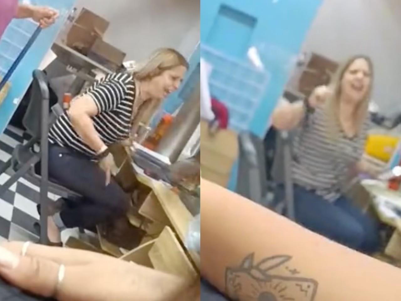 En el video se muestra como una mujer que se llama Gabriela quien es dueña del negocio Gabi Copi, empieza a gritarle a una de sus empleadas. Foto: Tiktok.