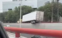 ¿Rápido y Furioso? Tráiler es captado con dos llantas sobre barandal de puente