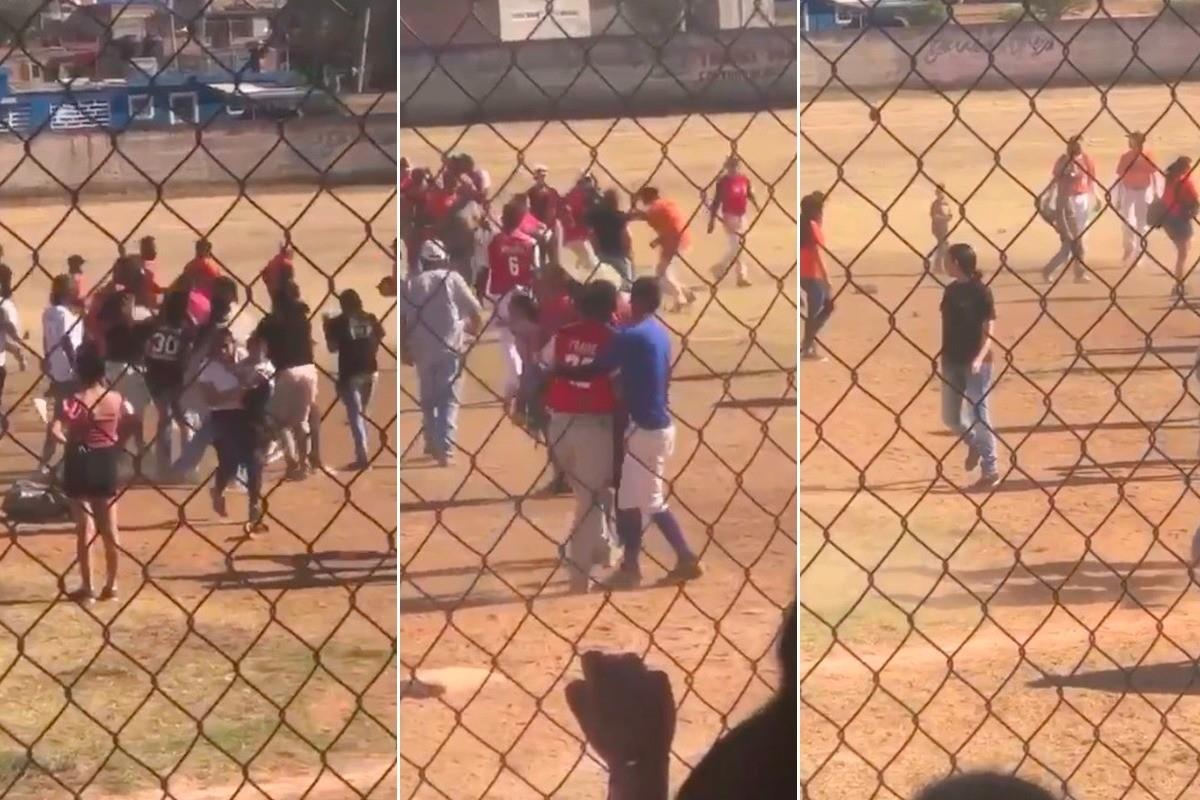 VIDEO: Jugadores y porra protagonizan pelea durante juego de beisbol