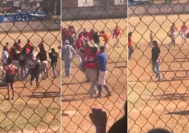 VIDEO: Jugadores y porra protagonizan pelea durante juego de beisbol