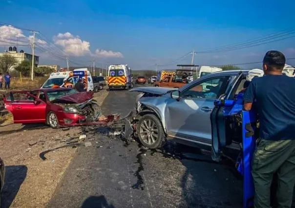 Choque deja 10 lesionados en Querétaro; tres están graves