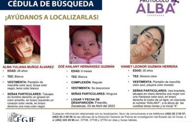 Secuestran a esposa e hija de un soldado en Zacatecas