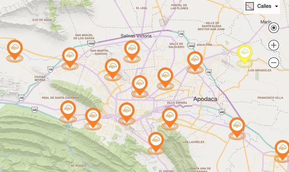 14 de las 15 estaciones de monitoreo se han registrado en color naranja. Foto: SIMA