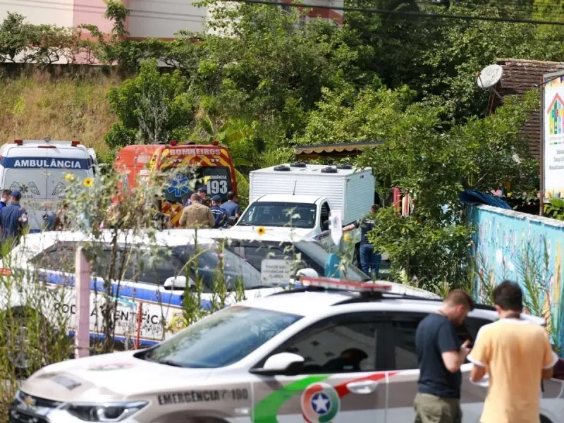 Un hombre ingresó con un hacha y mató a los cuatro menores. Foto: O Globo