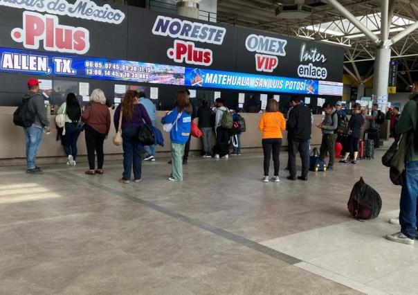 Aumenta número de paseantes en la Central de Autobuses por Semana Santa