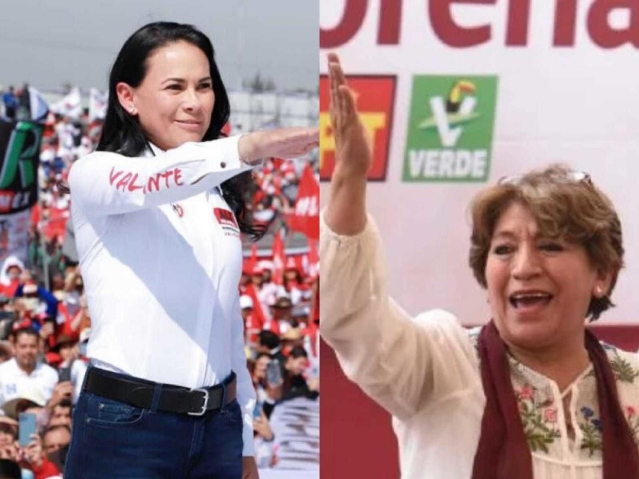 Delfina Gómez y Alejandra del Moral son las dos candidatas que van por la gubernatura del Edomex. Foto: Especial.