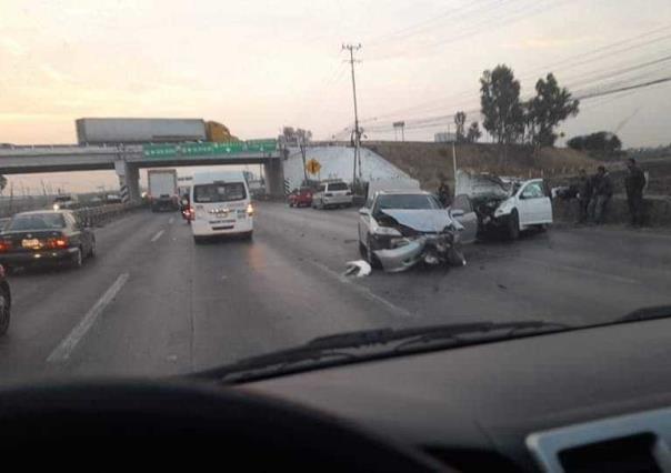 Choque en carretera México-Querétaro deja 6 lesionados