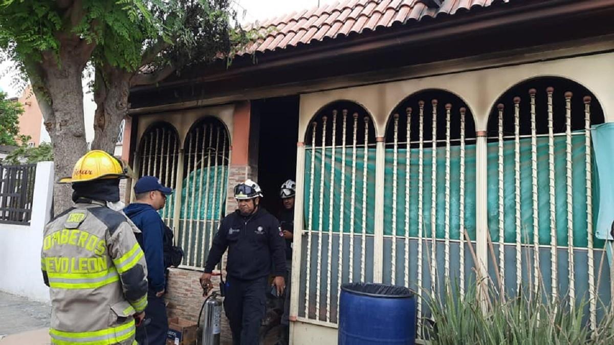 Se incendia vivienda en Escobedo