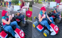 VIDEO: Tiktoker recrea el emblemático go kart de Mario Bros