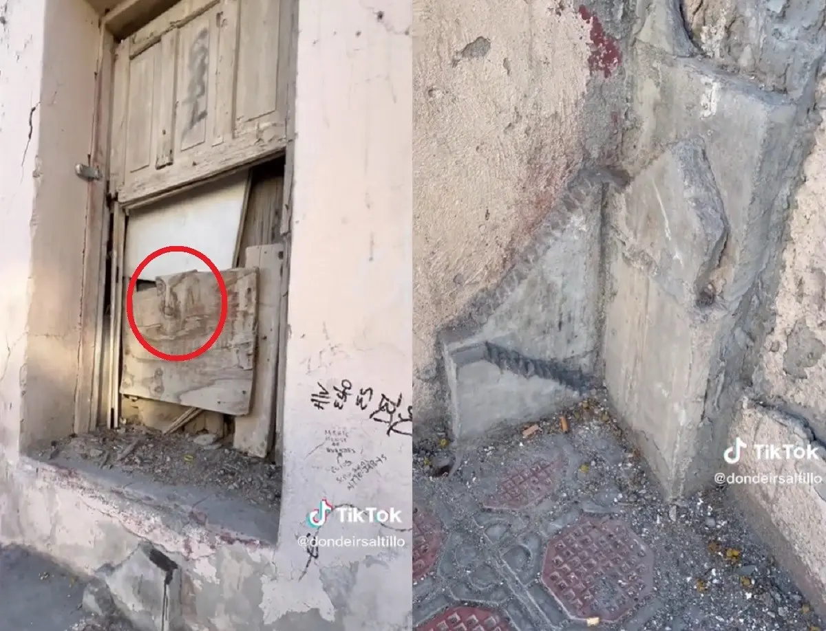 Usuarios de redes sociales aseguran que en la casa abandonada suceden fenómenos paranormales. Foto: TikTok@dondeirsaltillo