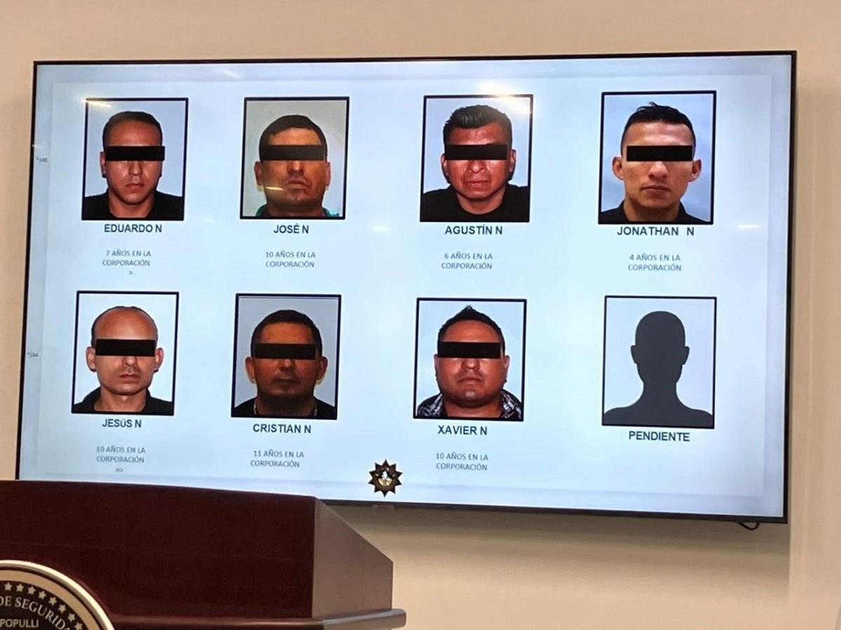 Los 8 elementos de Fuerza Civil detenidos habían obtenido 130 mil pesos por el secuestro exprés. Foto: Carolina León