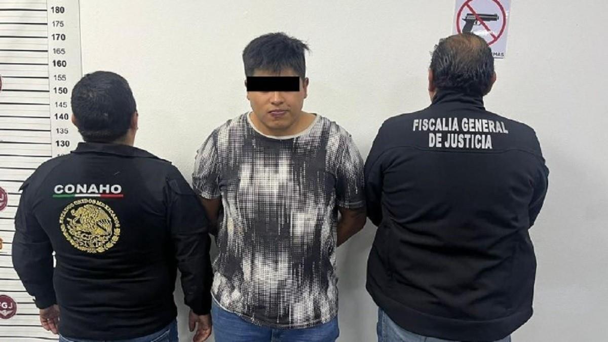 Oscar Axel “N”, alias El Gordo, por el delito de homicidio e ingresado al Centro Penitenciario y de Reinserción Social de Tlalnepantla, en el Estado de México. Foto: sspc.gob.mx