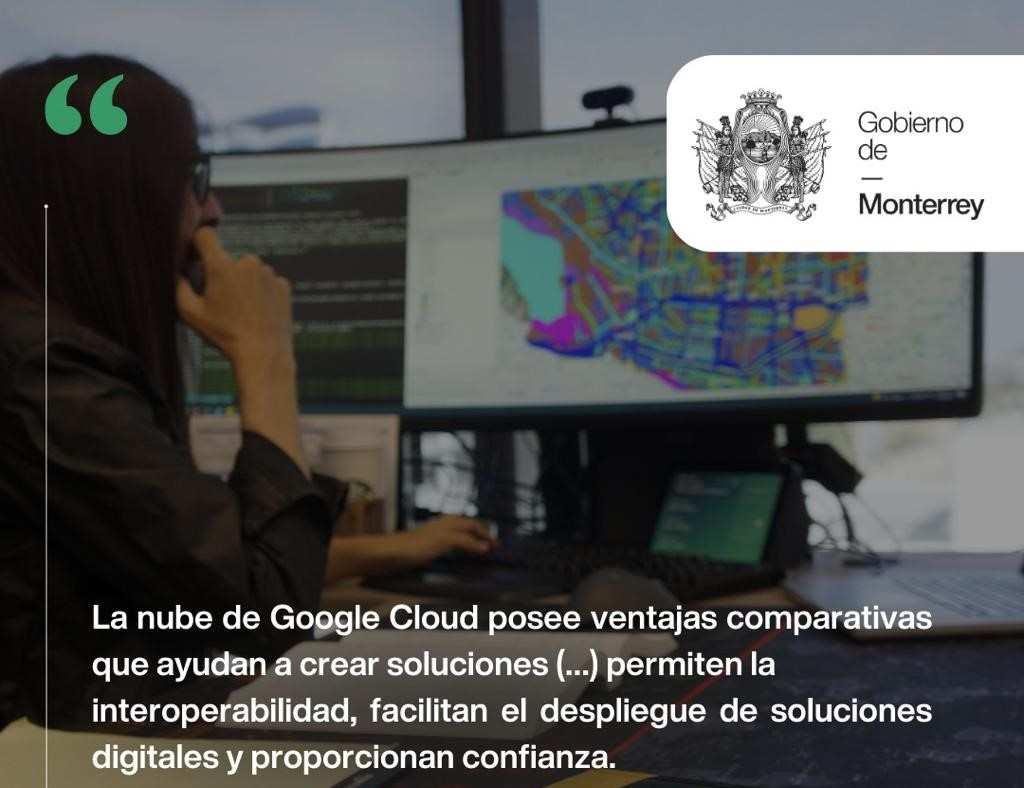 César García Martínez, director de gobierno Digital de Monterrey, estableció que parte de la transformación digital incluyó medidas de ciberseguridad. Foto. Cortesía