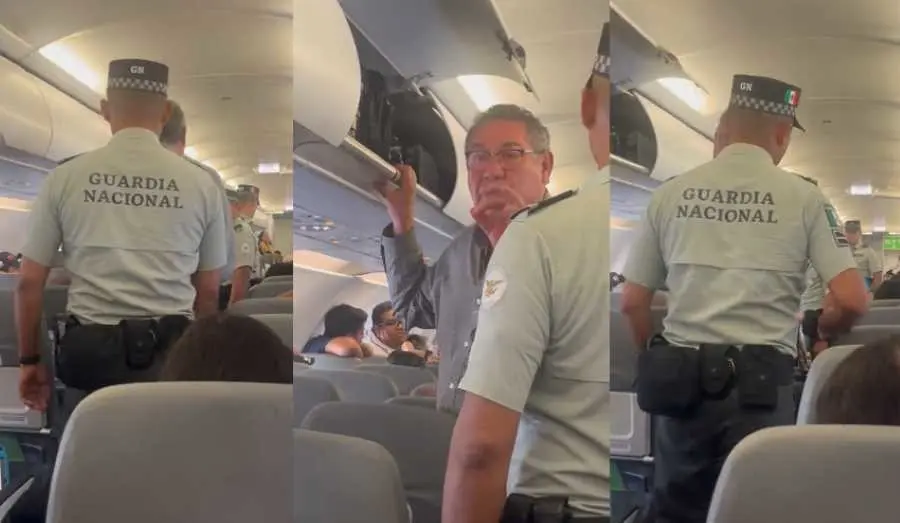 Un hombre fue bajado del avión por pedir que se le respetara el lugar que pagó. Foto. Captura de Imagen