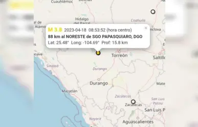 Van 25 temblores en Durango en el 2023