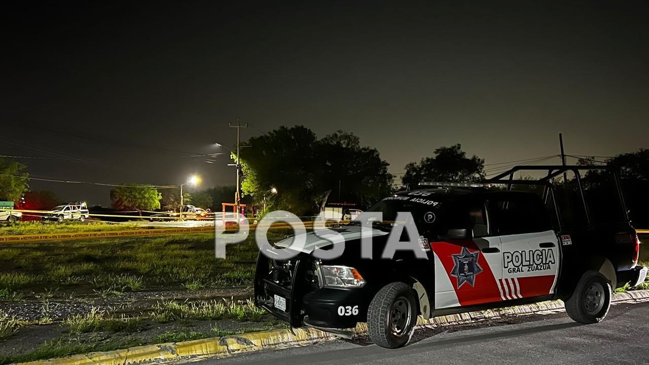 Los uniformados circulaban en su patrulla sobre la carretera Zuazua- Agua Fría a la altura de la colonia Carrizalejo. Foto: Especial/ PostaMX