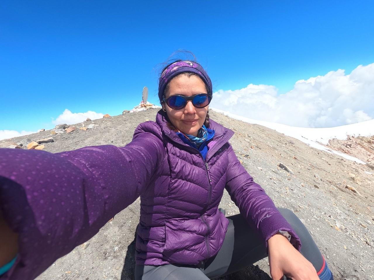 La alpinista Perla Tijerina, de 31 años, permaneció 36 días en el Pico de Orizaba. Foto: Iván Macías