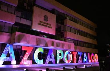 Inauguran Letras Monumentales “Azcapotzalco” en la explanada de la demarcación