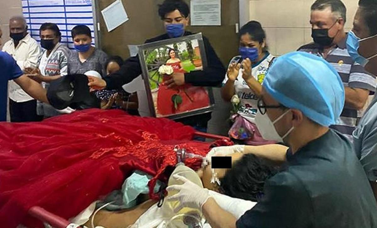 Dan a joven donadora de órganos emotiva despedida; le colocan vestido de XV años