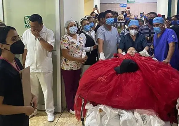 Dan a joven donadora de órganos emotiva despedida; le colocan vestido de XV años