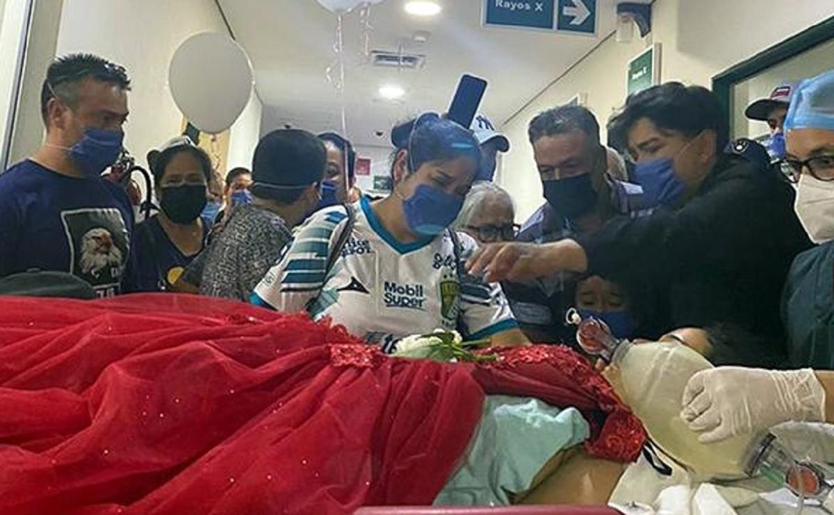 Dan a joven donadora de órganos emotiva despedida; le colocan vestido de XV años