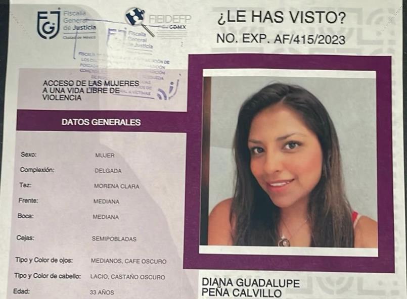 Buscan a Diana Peña se cuentra desaparecida. Foto: Rocío Peña