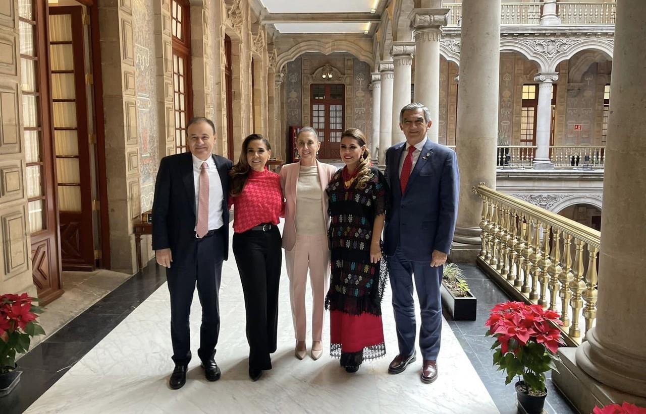 La reunión se realizaría en el salón Tesorería, donde se llevan a cabo las conferencias mañaneras, mismas que han sido presididas por el secretario de Gobernación, Adán Augusto López. Foto: Twitter/ @Dr_AVillarreal