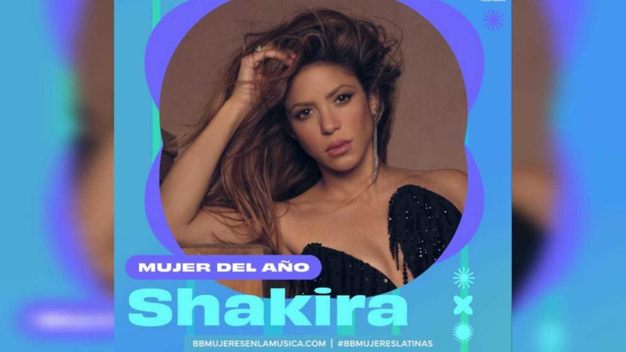 Shakira será galardonada con el premio Mujer del Año 2023 en los Billboard Mujeres Latinas . Foto. Facebook